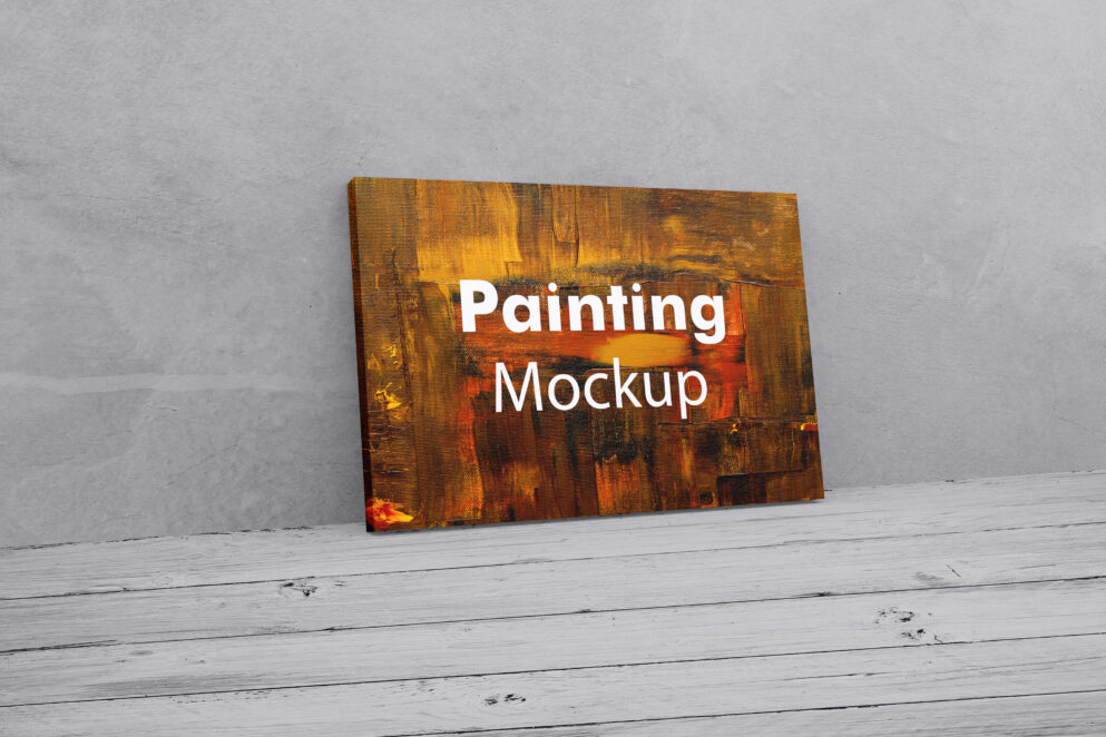 Painting Canvas 36x48 Landscape Mockup Mockup Daddy