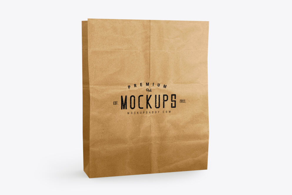 Paper Bag Without Handle Mockup Mockup Daddy