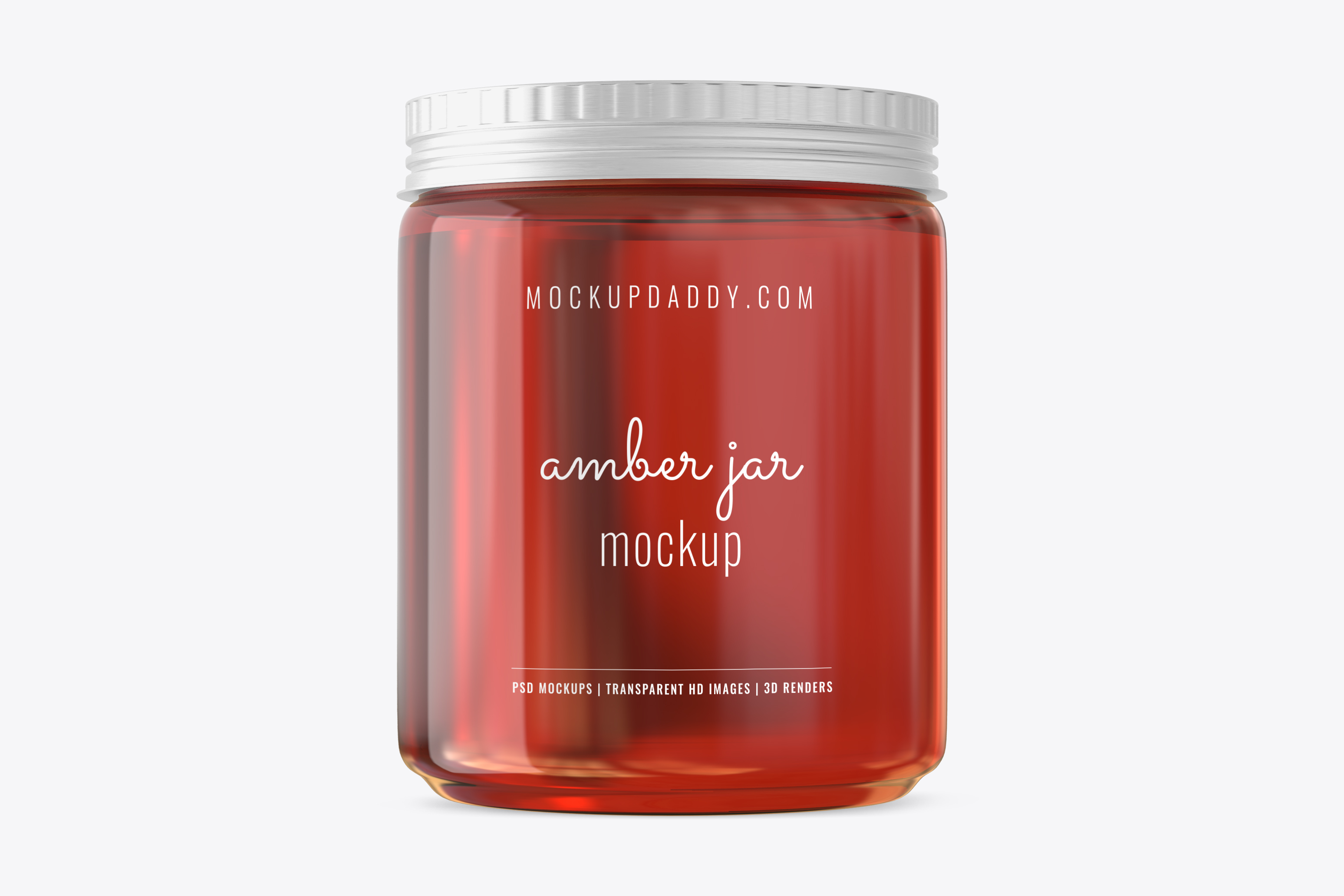 Download Amber Jar With Metallic Lid Mockup Mockup Daddy