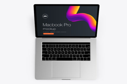 Apple Macbook Pro Mockup Top