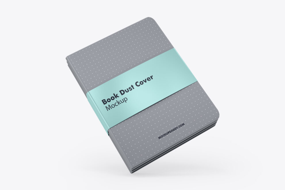 Book Dust Cover Psd Mockup-2
