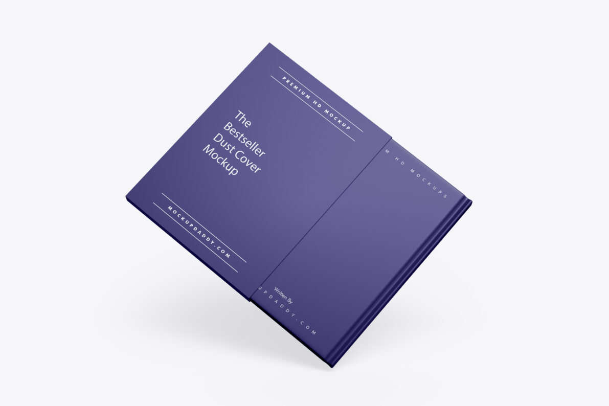 Book Dust Cover Psd Mockup Mockup Daddy