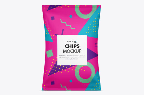 Chips Pouch Mockup Front