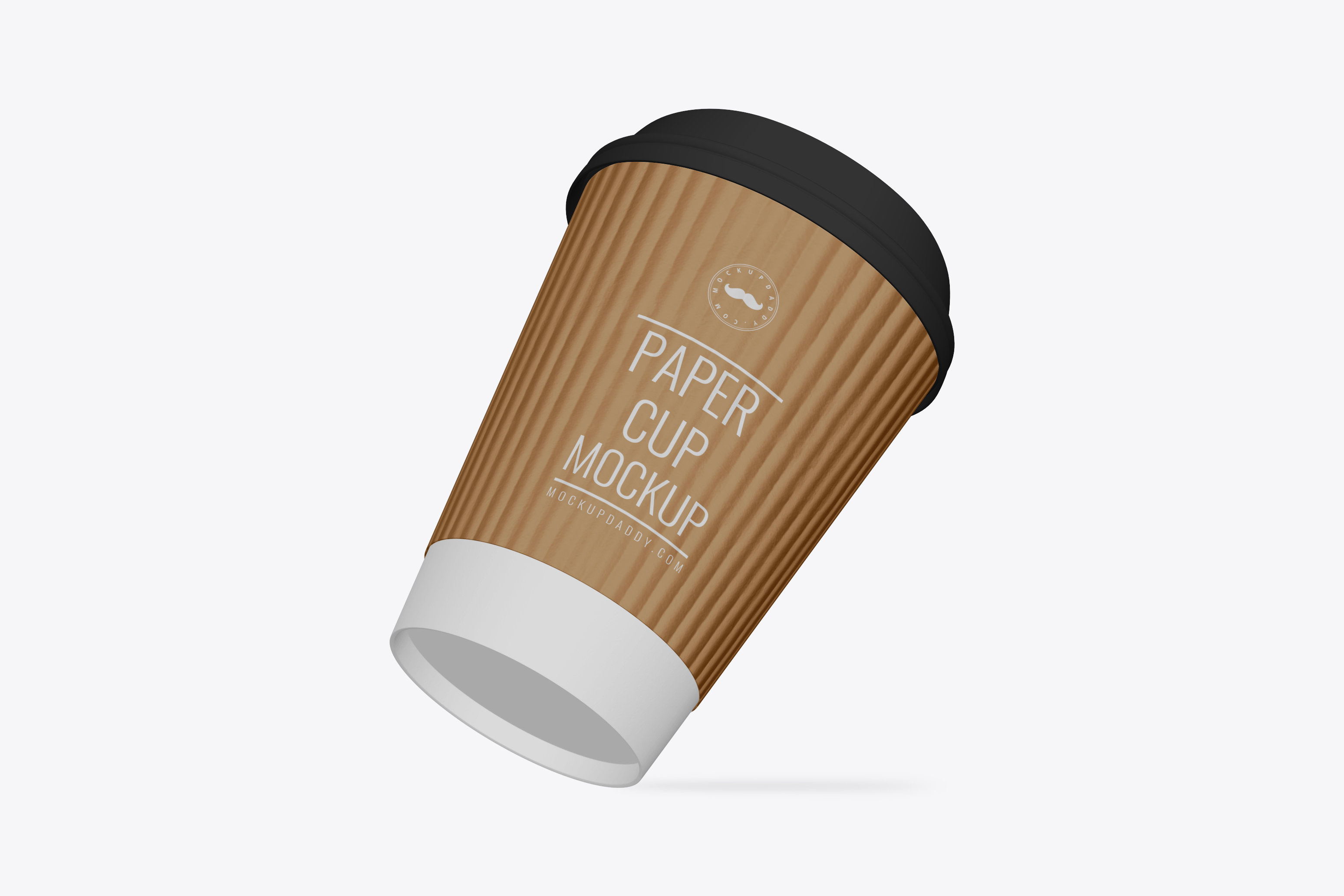 Coffee Cup Large Psd Mockup Tilted
