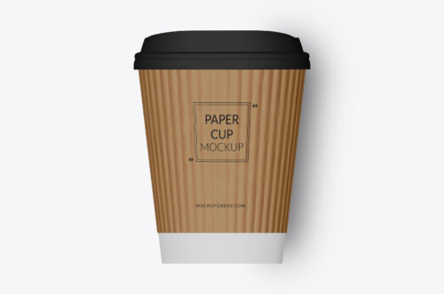 Coffee Cup Medium Mockup Top