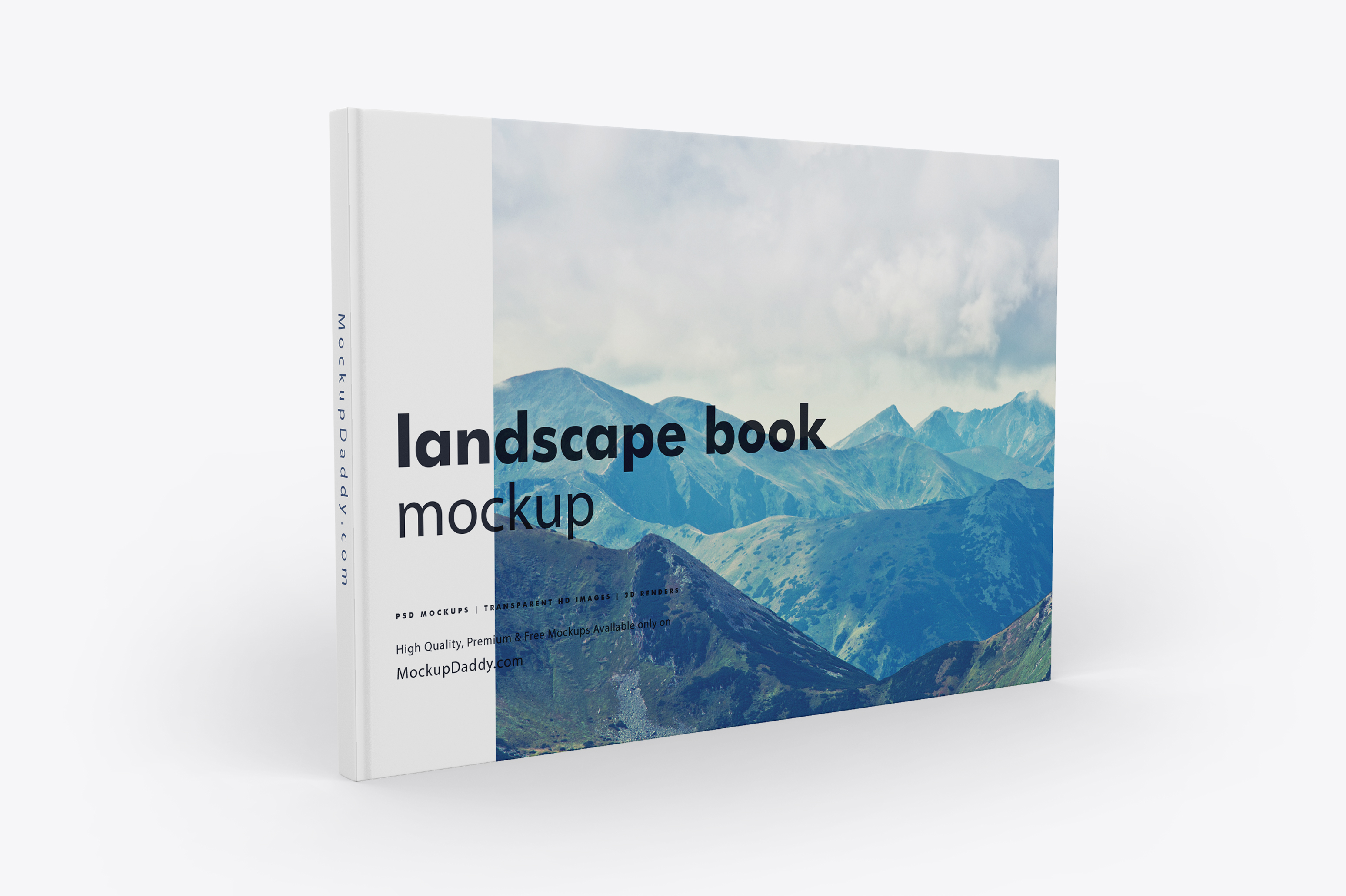 Download Landscape Book Mockup Mockup Daddy