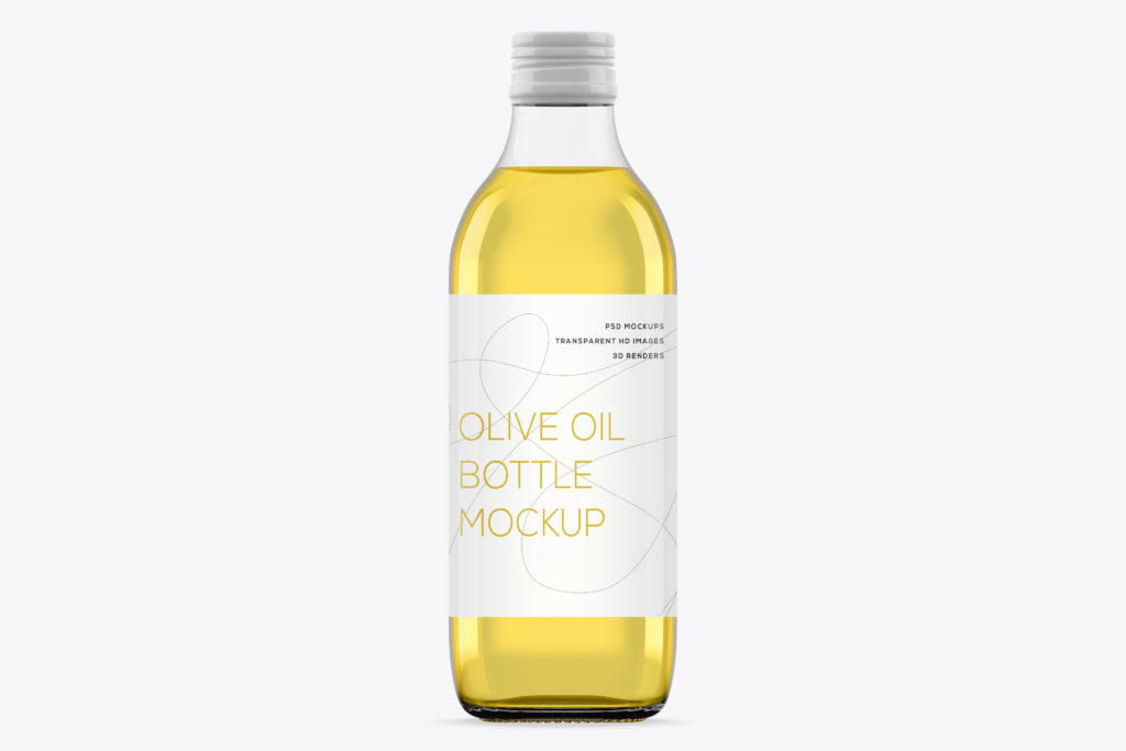 Download Small Olive Oil Bottle Mockup - Mockup Daddy