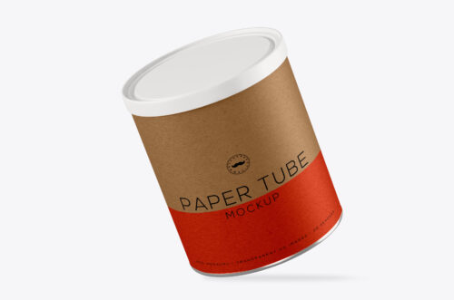 Paper Tube Jar Mockup Download