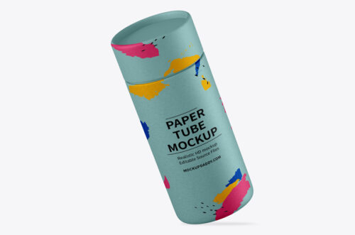 Paper Tube Mockup Psd Free Download