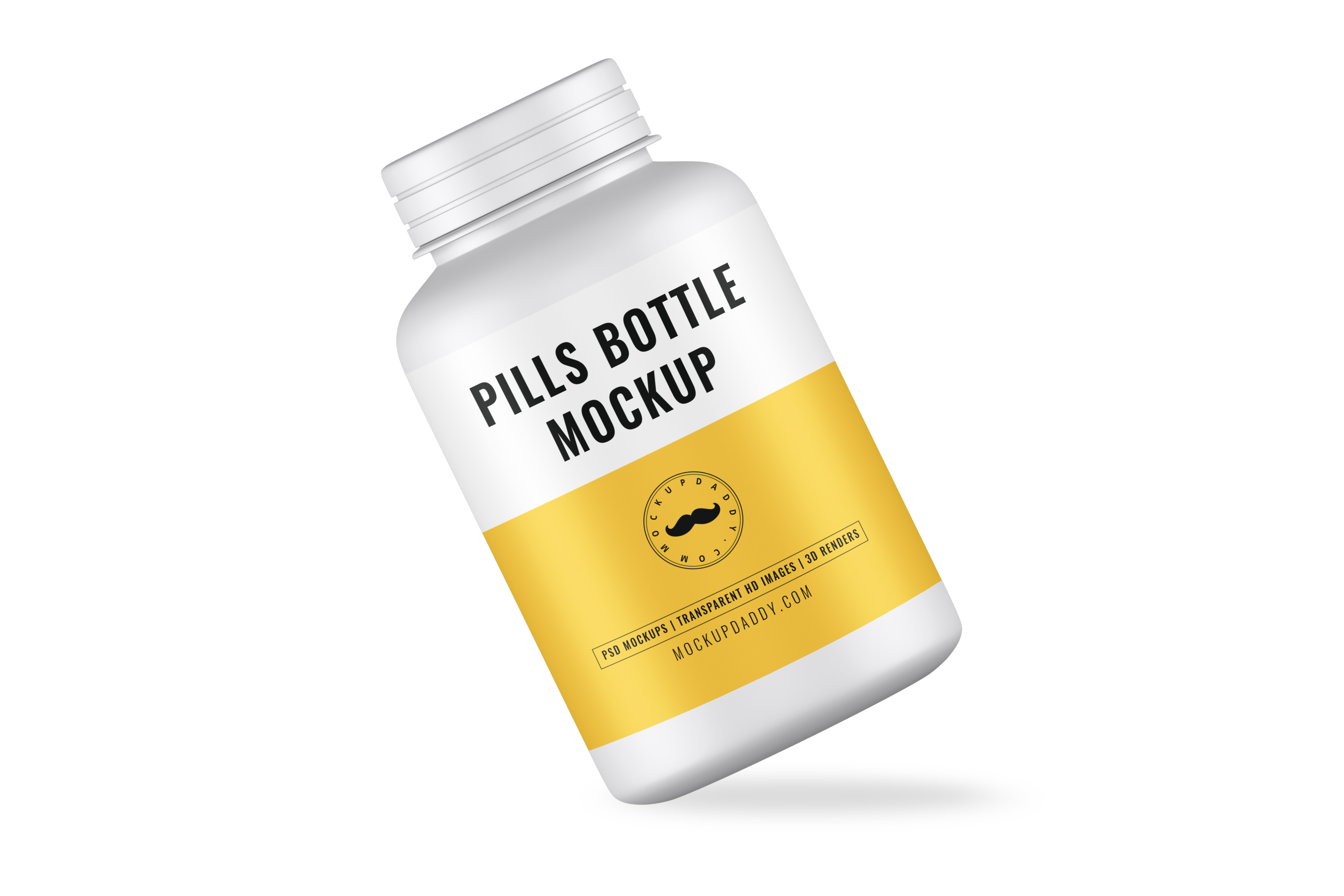 Download Booklet: Medicine Bottle Mockup Free