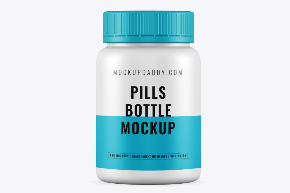 Pills Bottle Mockup Free Download