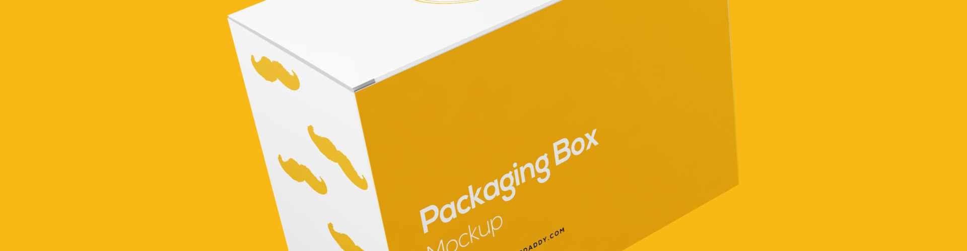 Rectangle Packaging Box Mockup Floating