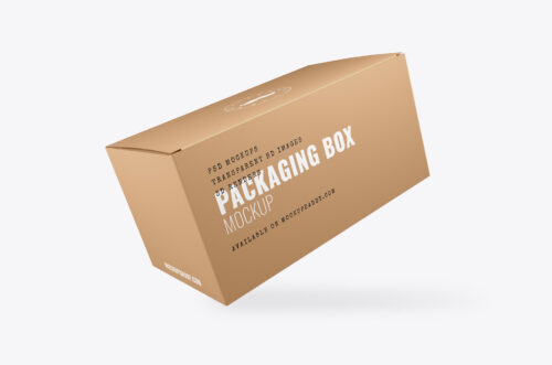 Rectangle Packaging Box Mockup Free Download