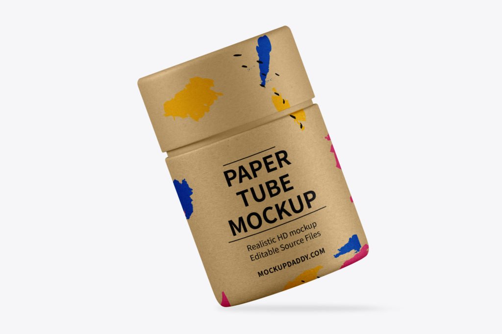 Download Small Paper Tube Psd Mockup - Mockup Daddy