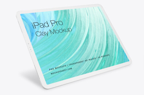 iPad Pro Clay Mockup Free Download