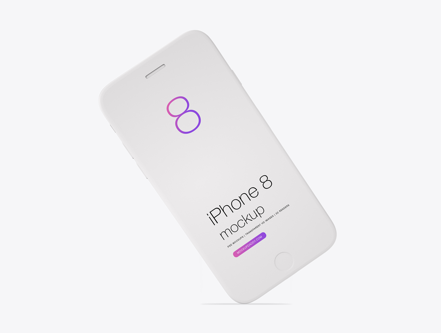 Download Iphone 8 Clay Mockup Mockup Daddy