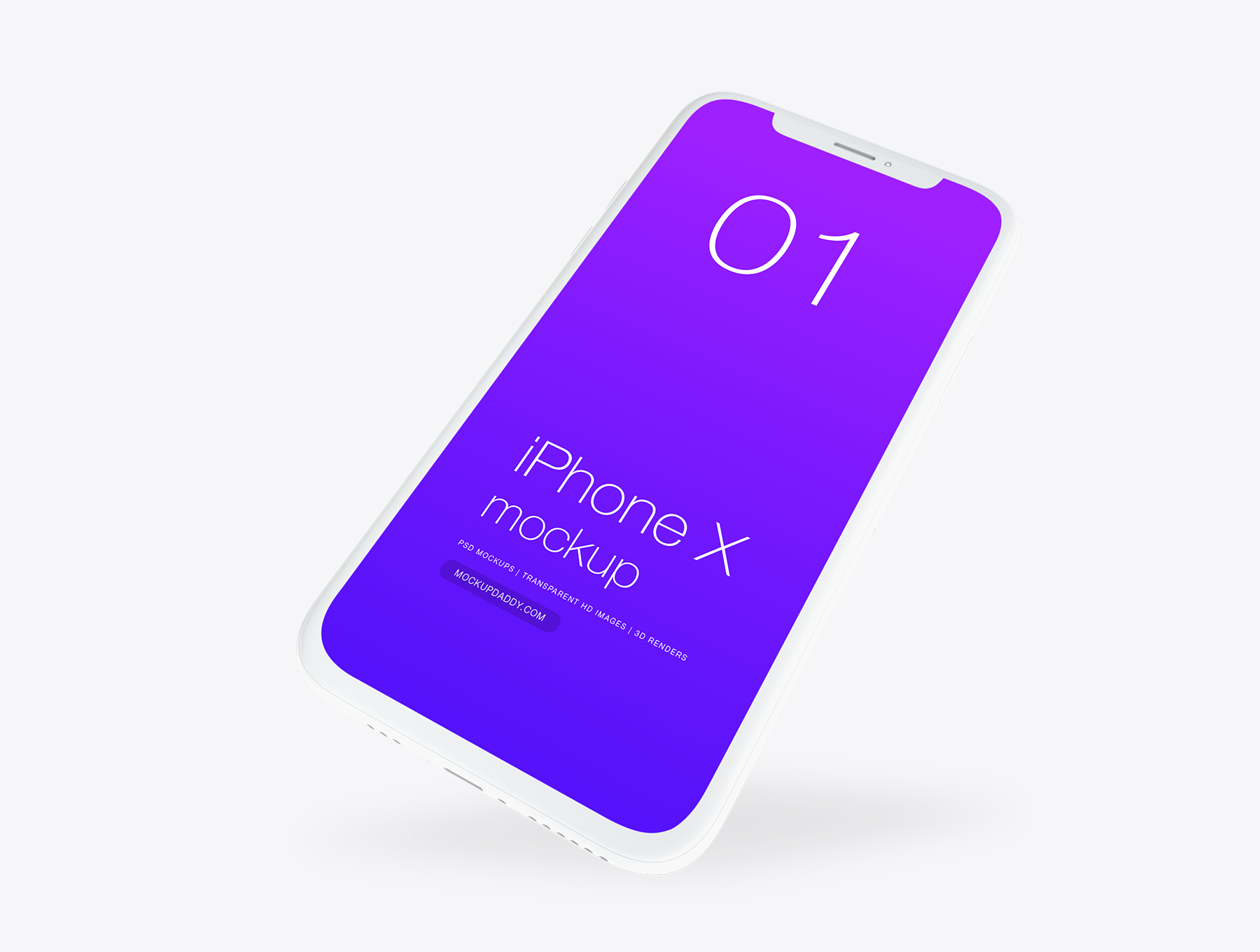 Download Apple iPhone Xs Clay Mockup - Mockup Daddy