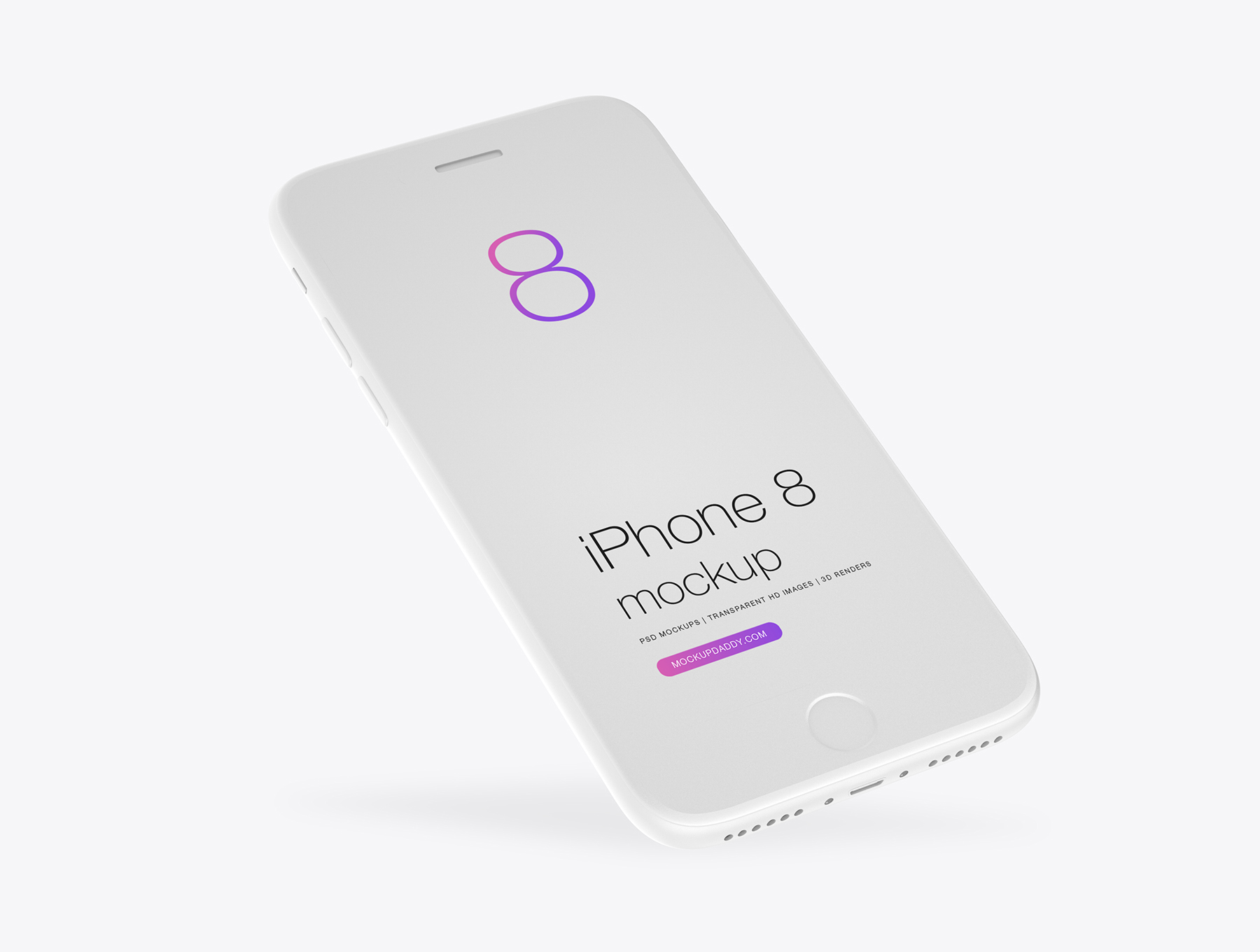 Download iPhone 8 Clay Mockup - Mockup Daddy