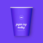 Large Paper Cup Mockup Top