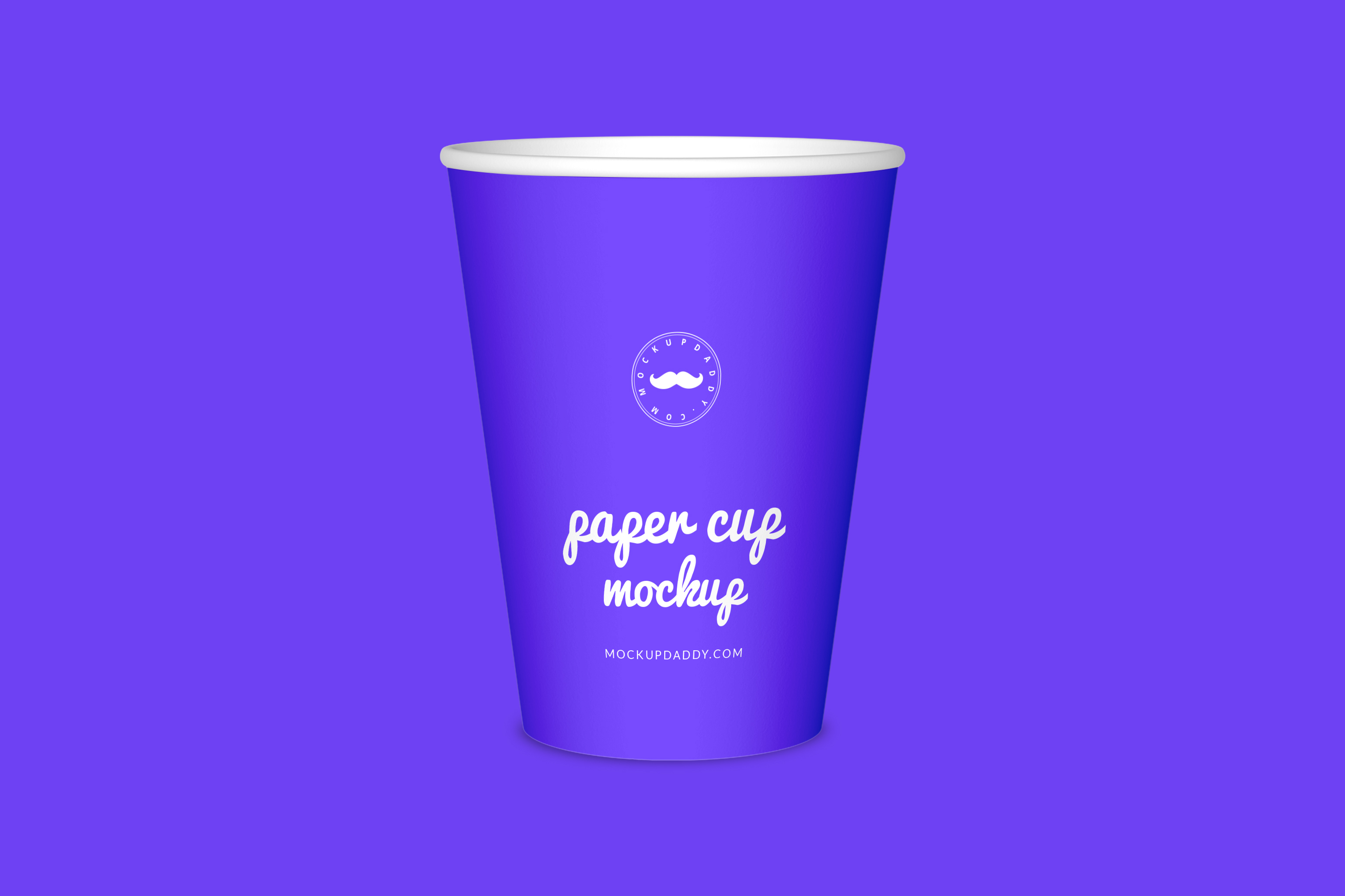 Large Paper Cup Mockup
