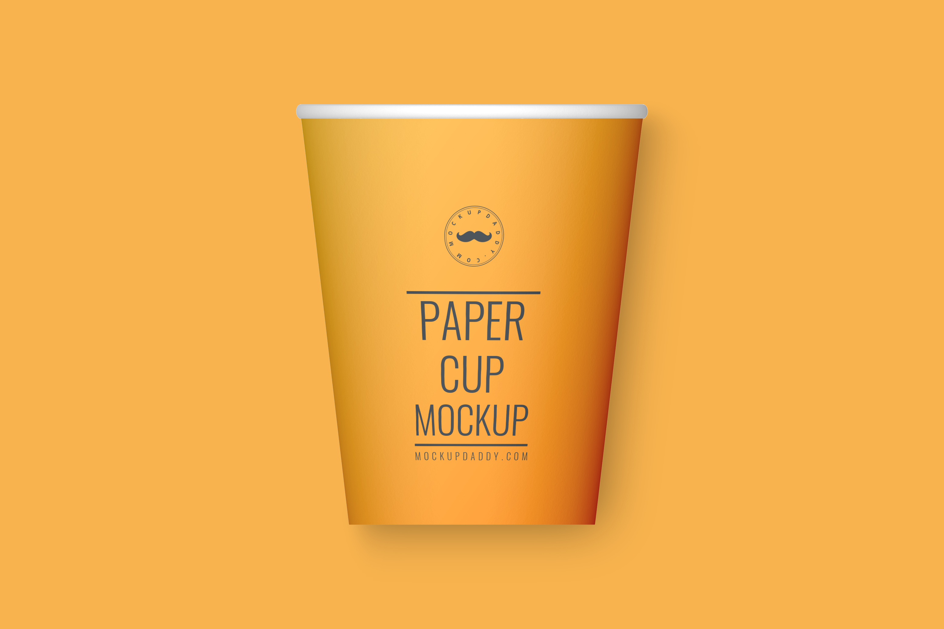 Medium Paper Cup Mockup Top
