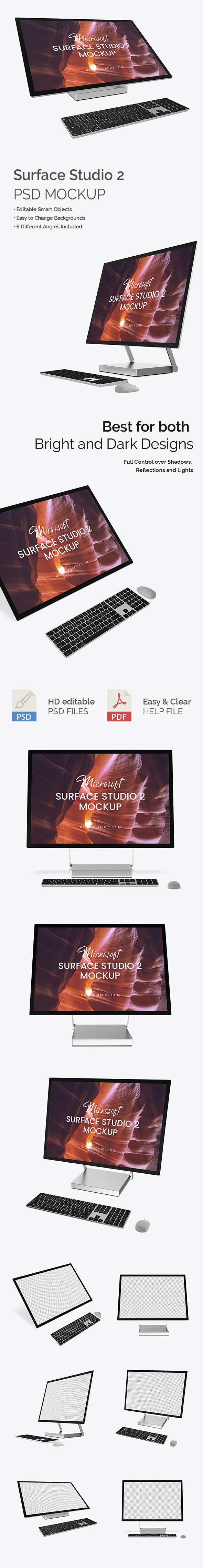 Microsoft Surface Studio 2 Mockup