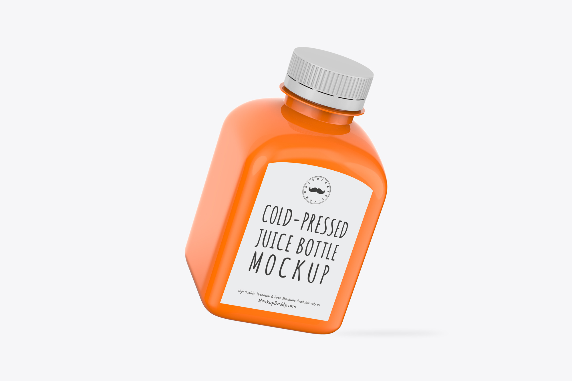 Digital PSD Mockup Mini Juice Bottle.