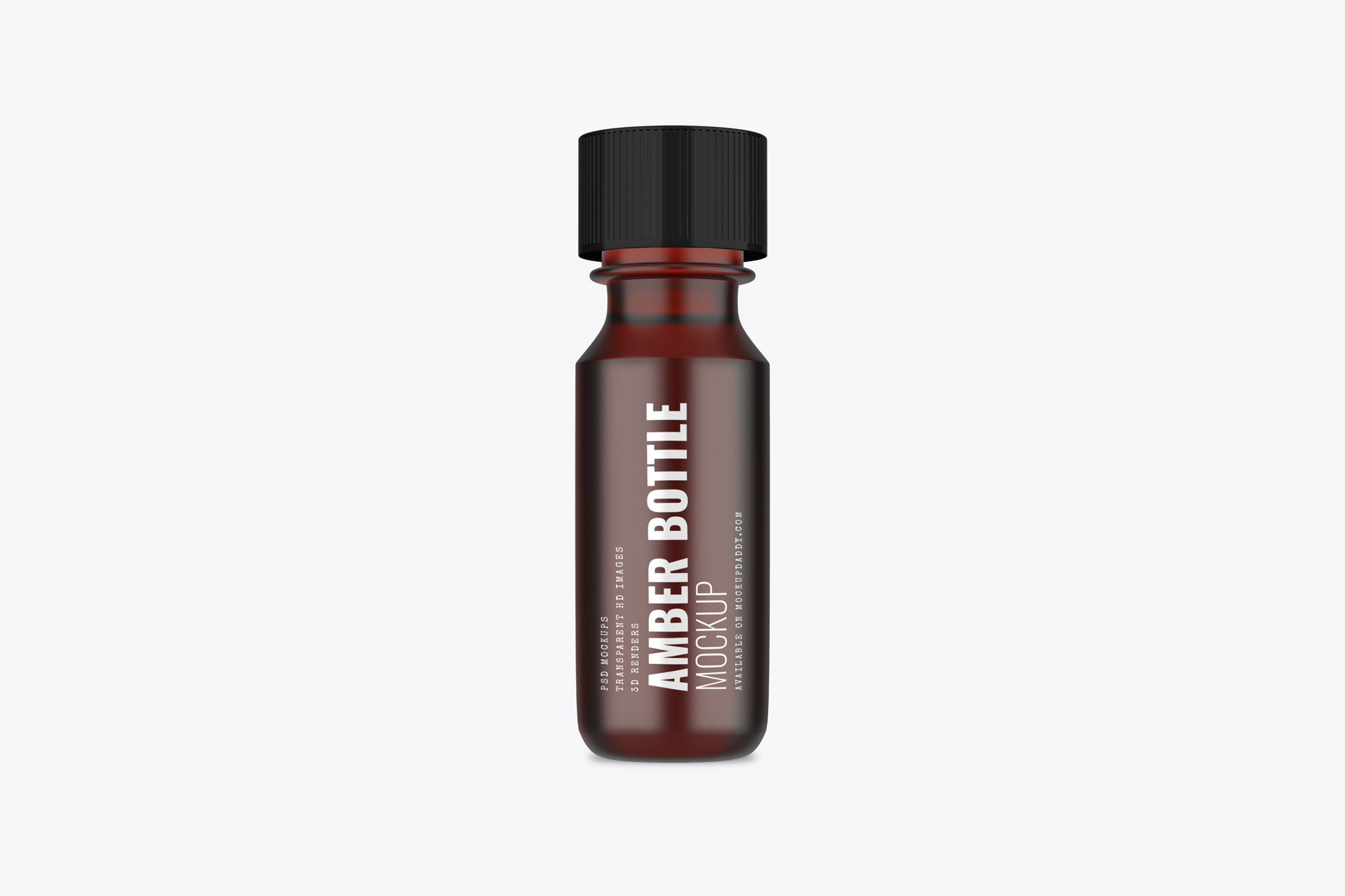 Download Small Amber Bottle Mockup - Mockup Daddy