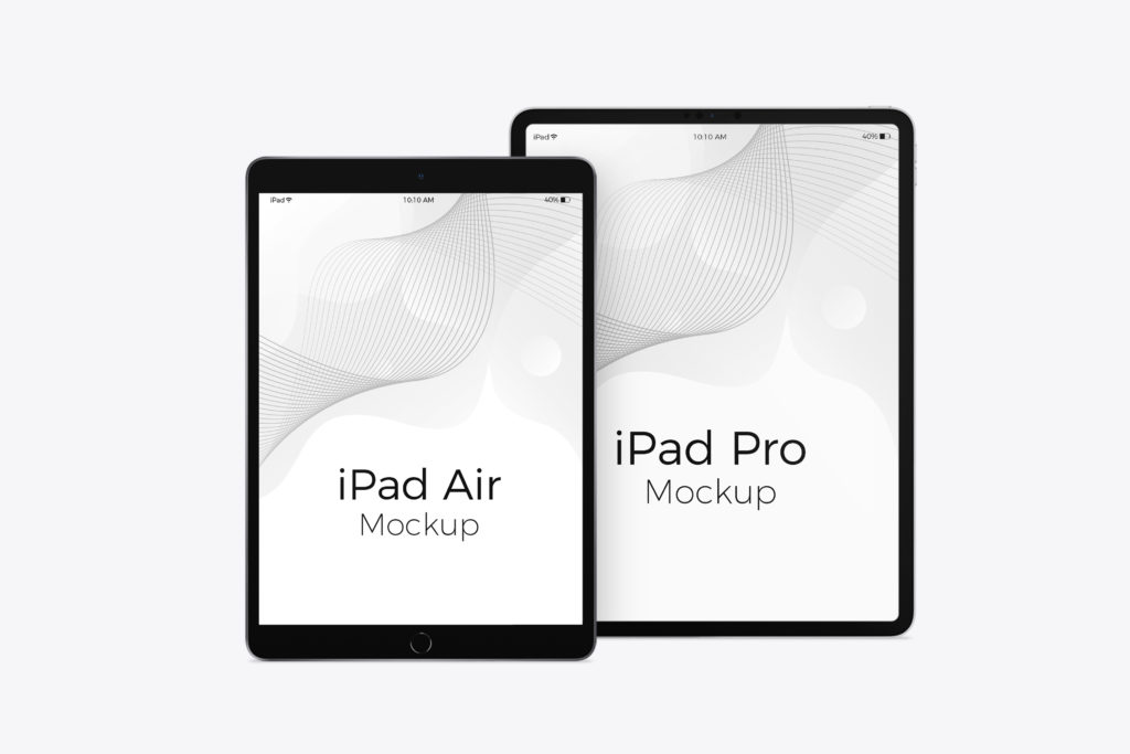 iPad Air and Pro Free Mockup Download