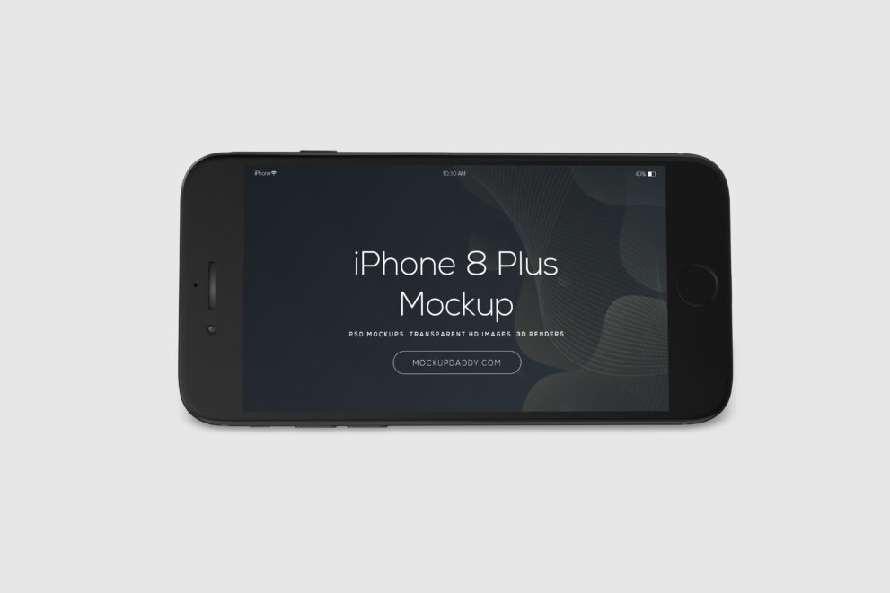 iPhone 8 Plus Mockup Top Angle