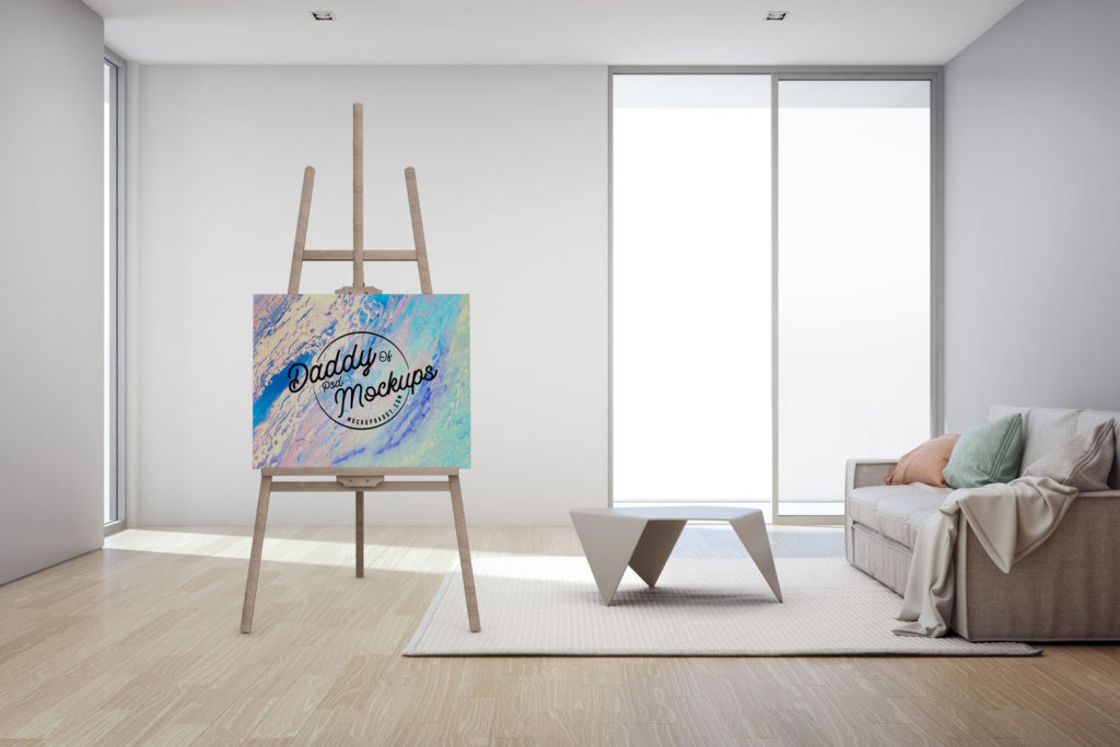Canvas Art Mockup Mockup Daddy