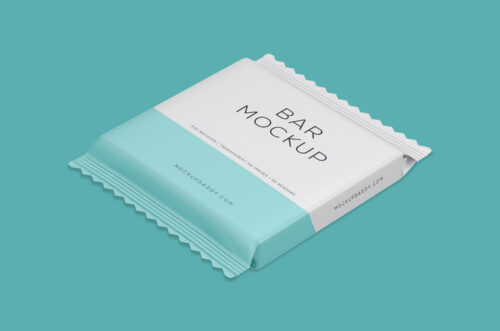 Free Small Chocolate Wrapper Mockup