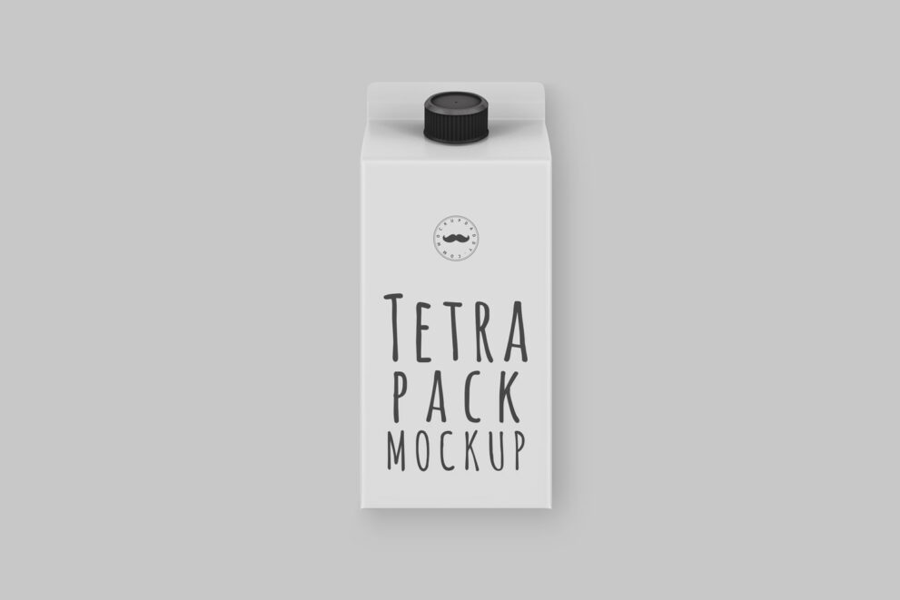 Juice Tetra Pack Psd Mockup