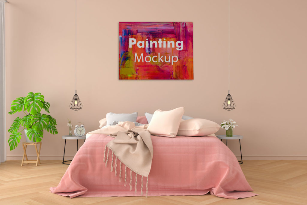 Living Room Painting Mockup Mockup Daddy