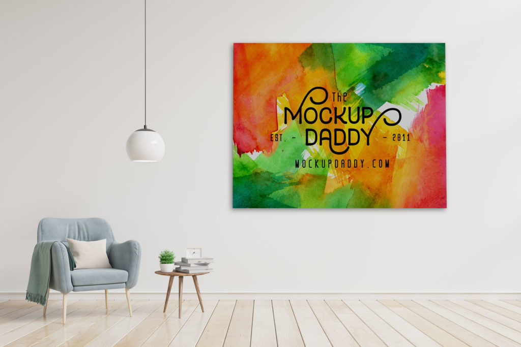 Painting Canvas 24x36 Portrait Mockup Mockup Daddy