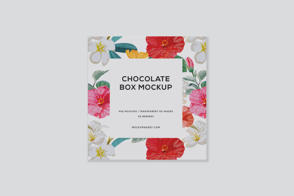 Paper Chocolate Packaging Mockup