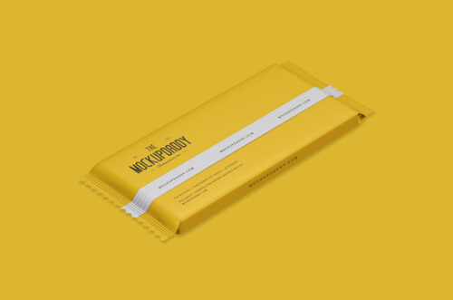 Rectangle Chocolate Wrapper Mock-up