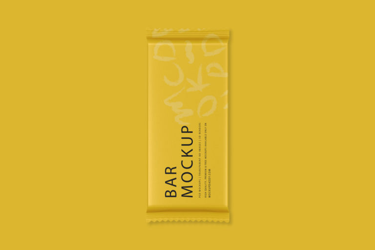 Rectangle Chocolate Wrapper Mockup Mockup Daddy