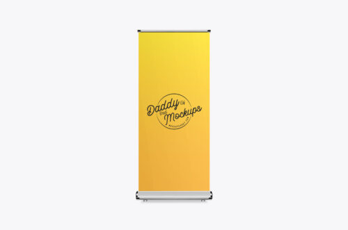 Roll Up Banner Psd Mockup