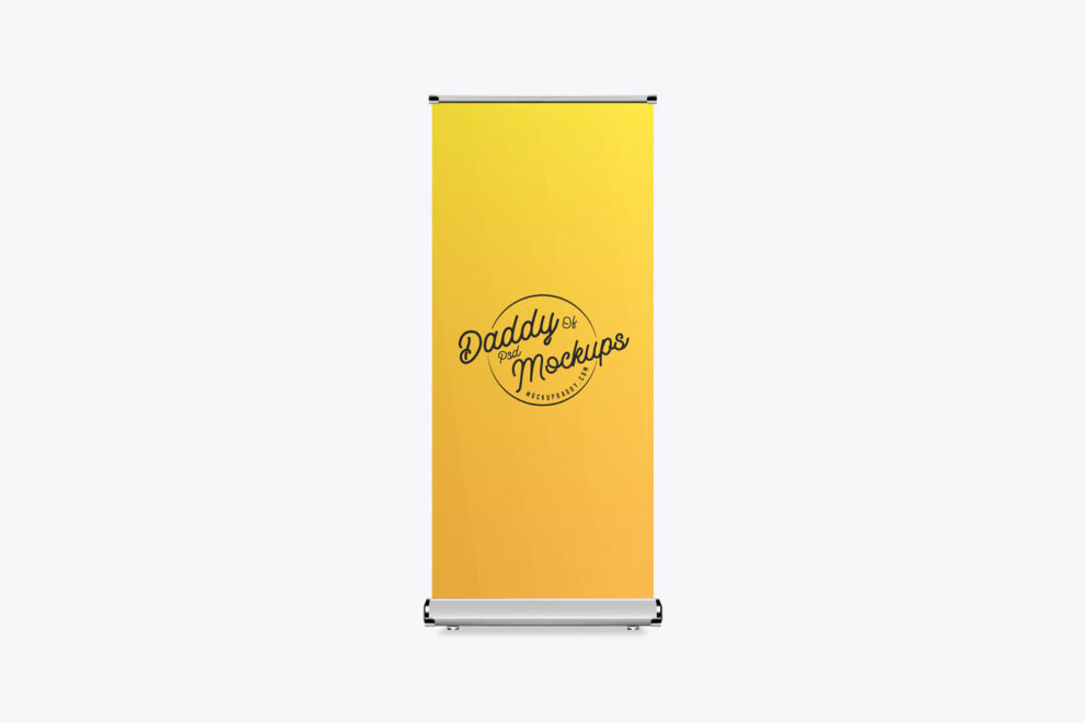 Roll Up Banner Psd Mockup