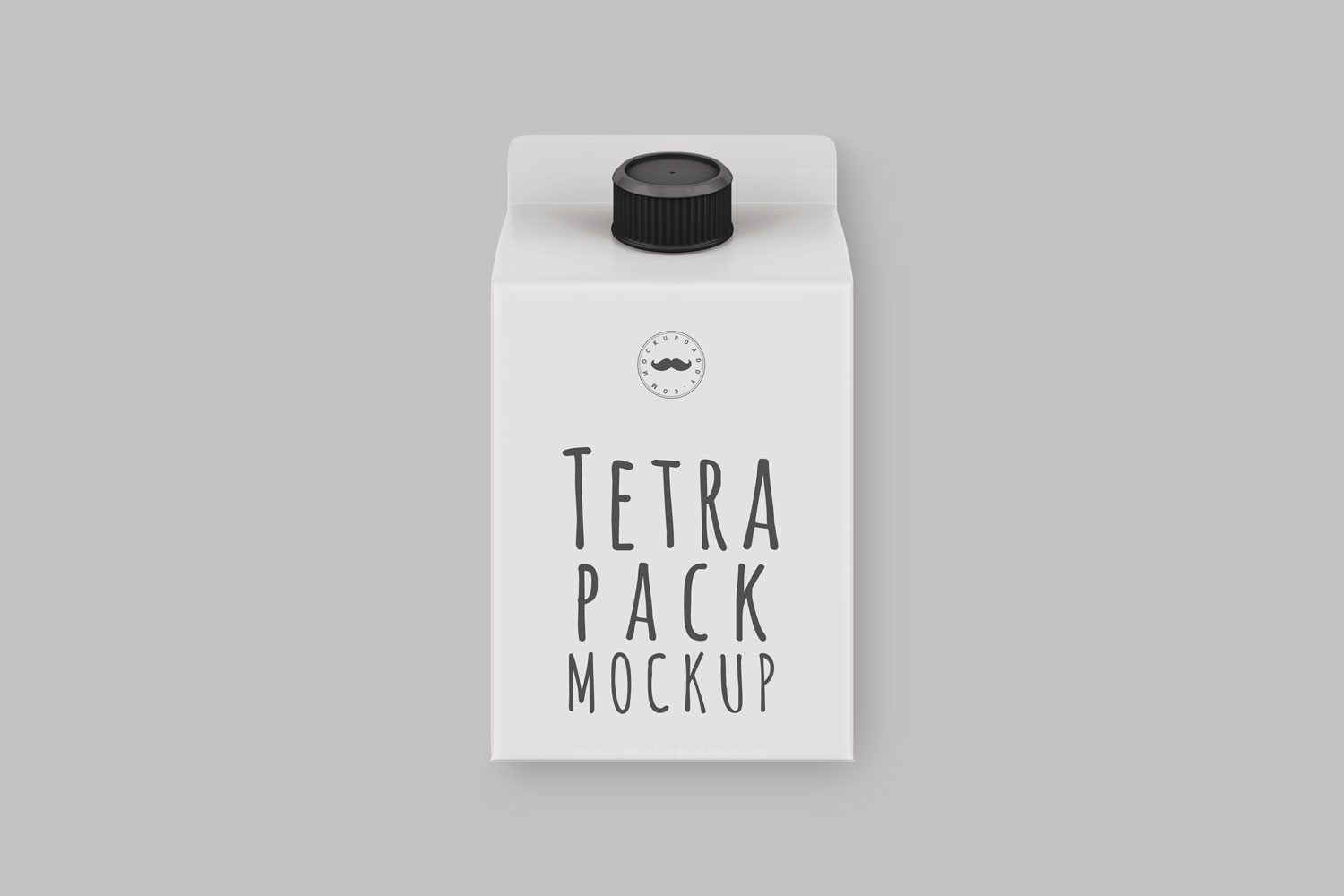 Small with Tetra Pack Mockup from the front side.