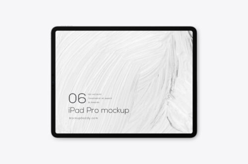 iPad Pro 12.9 inch Space Grey Psd Mockup