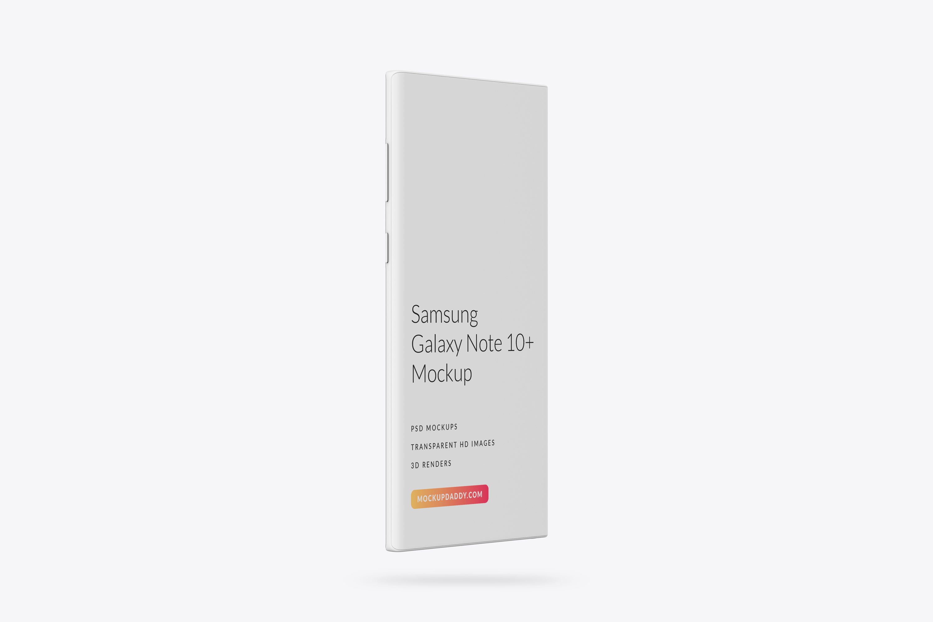 Galaxy Note 10+ Clay Mockup 06 Flat