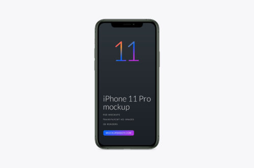 Midnight-Green-iPhone-11-pro-Mockup Front