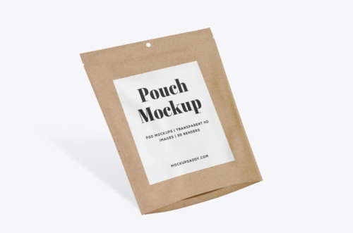 Craft Stand Up Pouch Mockup