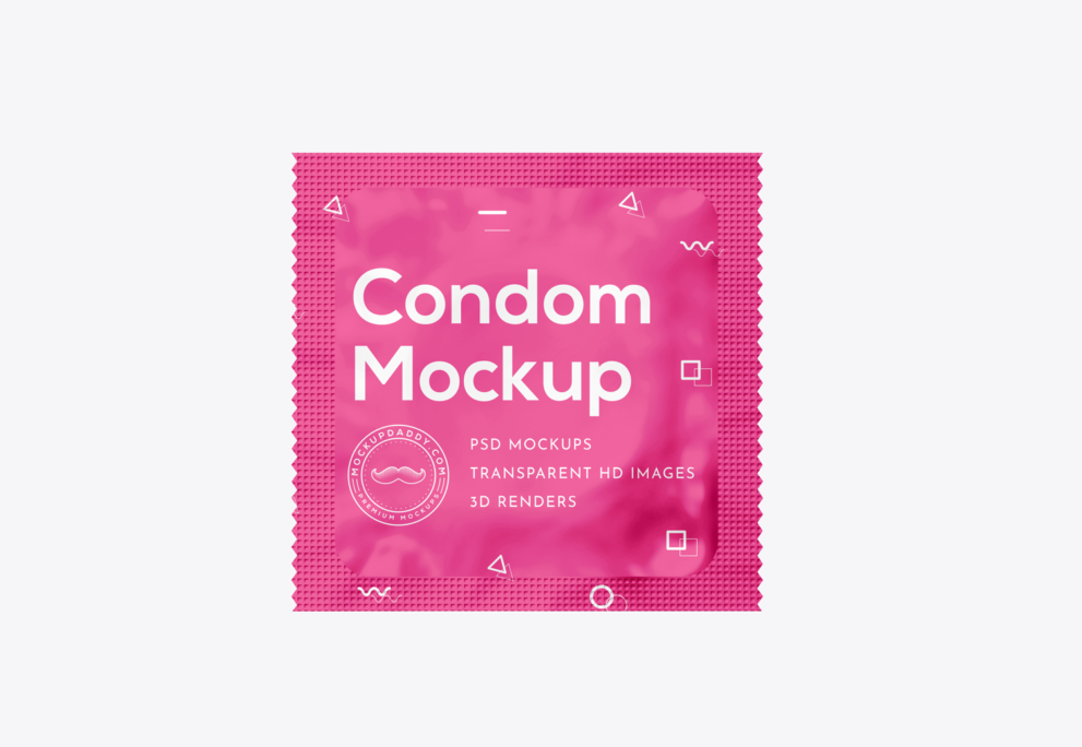 Free Condom Sachet Mockup Mockup Daddy