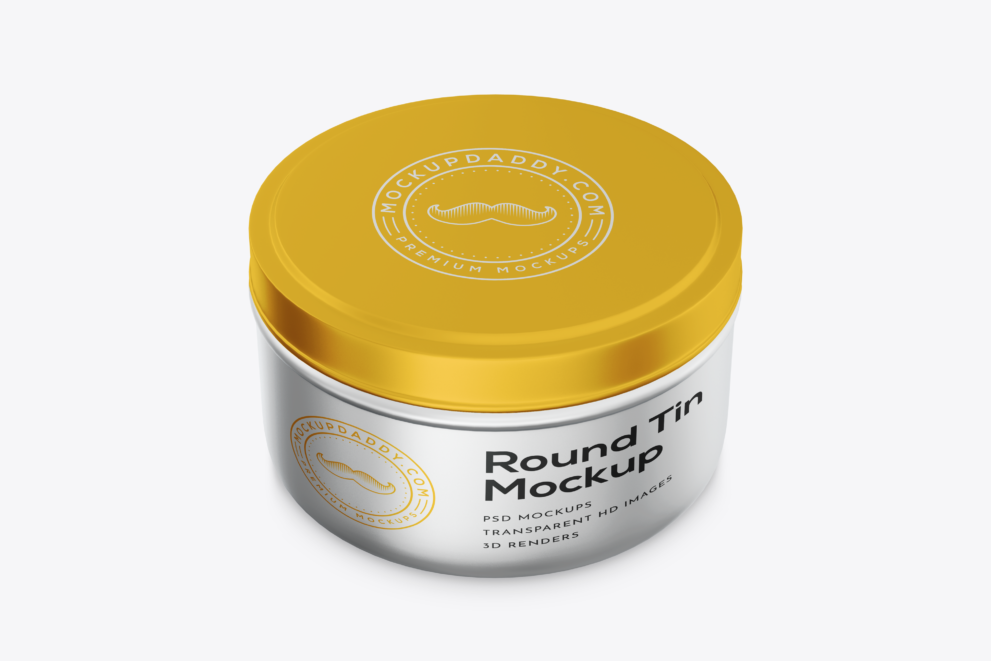 Free Cosmetic Tin Jar Mockup Mockup Daddy