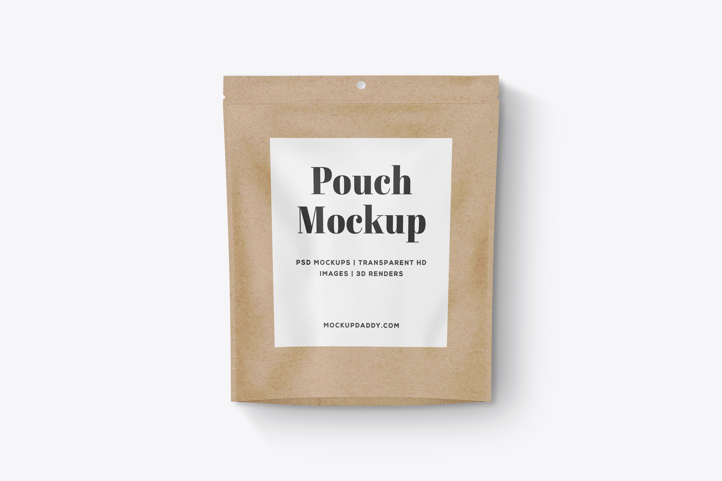 Free Craft Doypack Stand Up Pouch Mockup