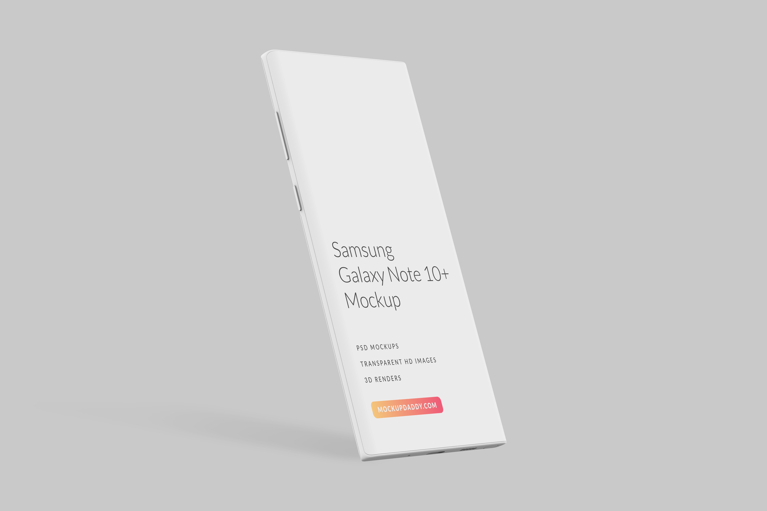 Galaxy Note 10+ White Mockup 10