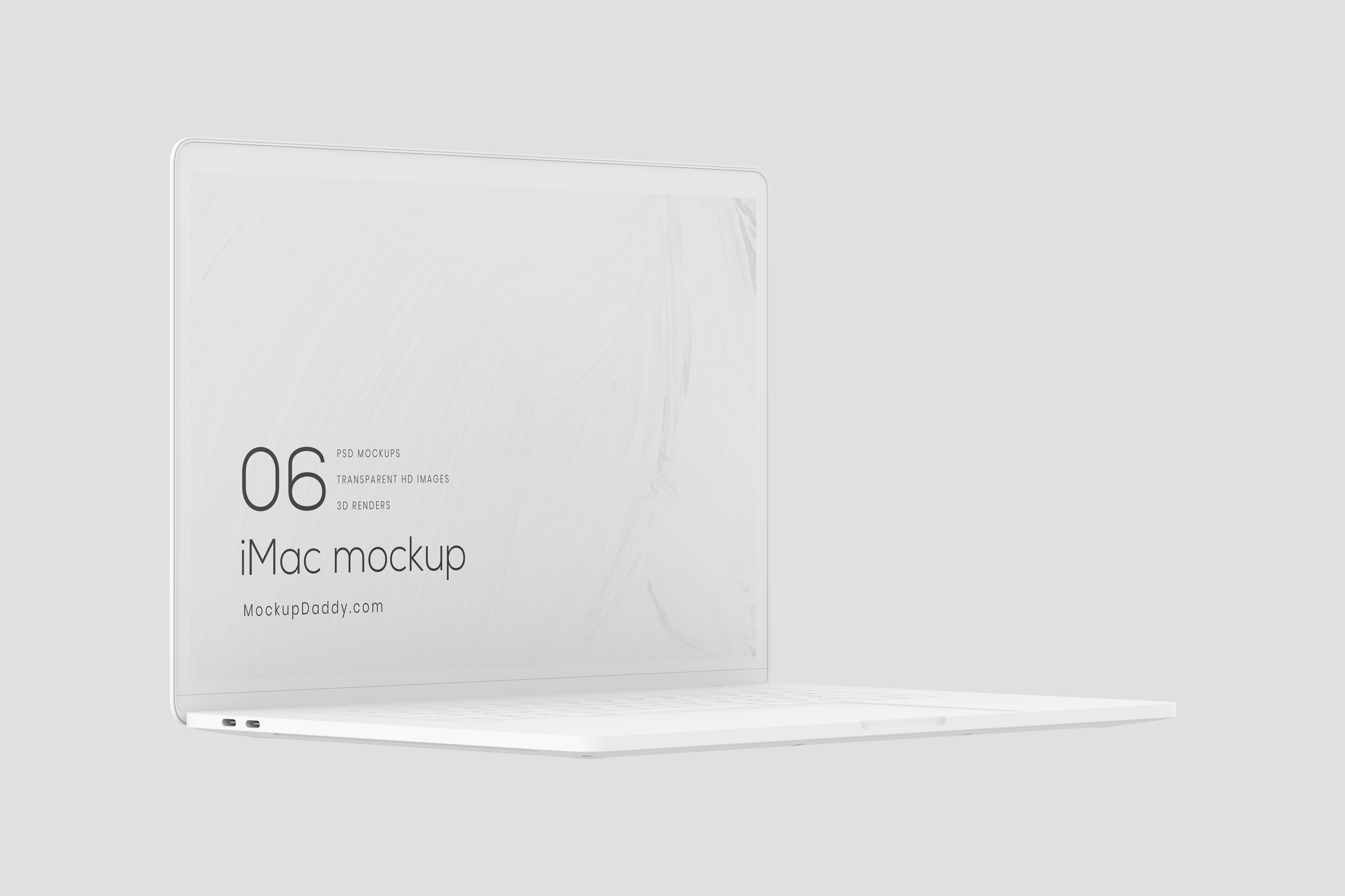 Macbook Pro 15 Inch White Mockup 04